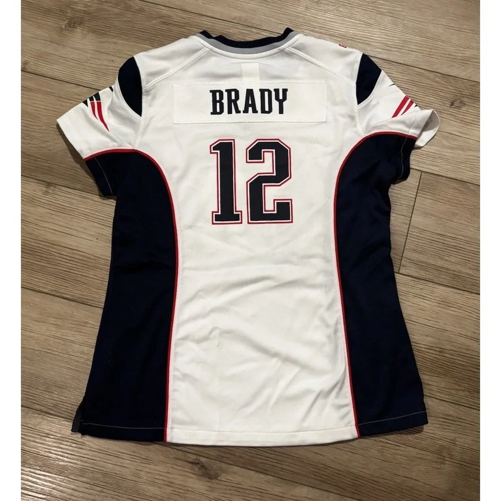 Tom Brady #12 New England Patriots NFL Nike  On Field Jersey Women's Large L